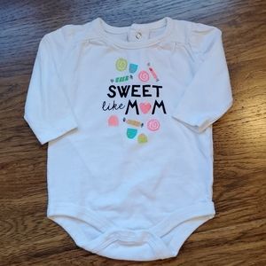 Girls "Sweet like mom" onesie size NB